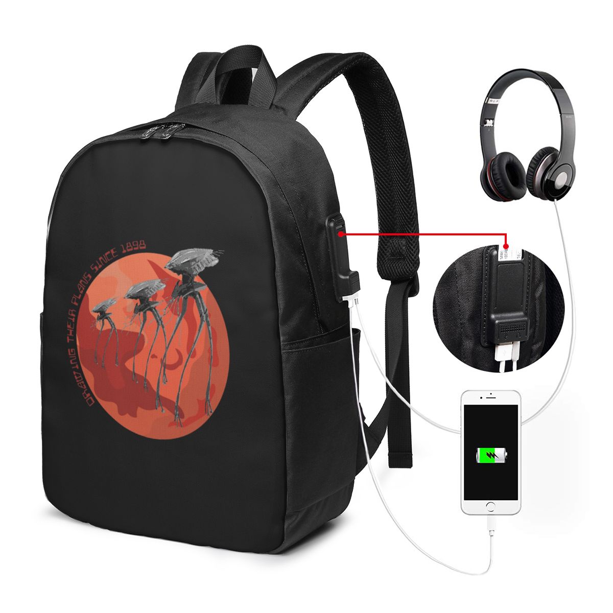 Laptop Bag - حقيبة ظهر للسفر من War Of