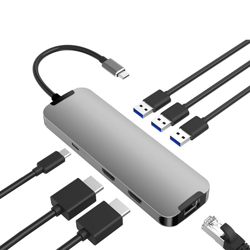 Usb C Hub - محول متعدد الوظائف متوافق مع أجهزة