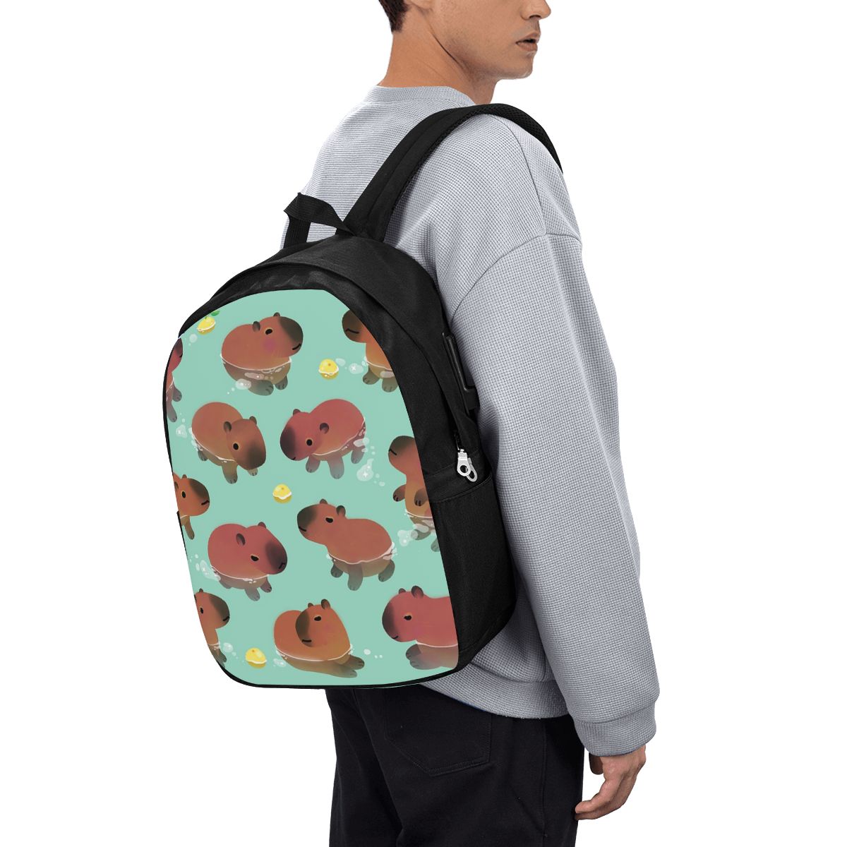 حقيبة ظهر بنمط حيوان الكابيبار - مراجعة Laptop Bag وسعره