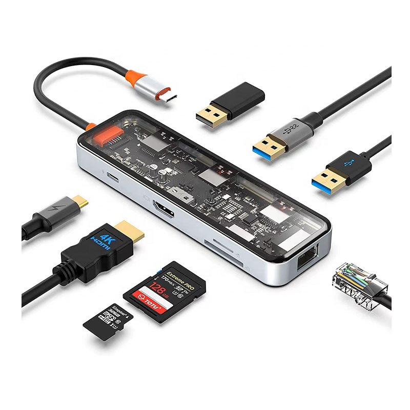 محور USB-C مع منفذ 4K، ومنفذ إ - مراجعة Usb C Hub وسعره