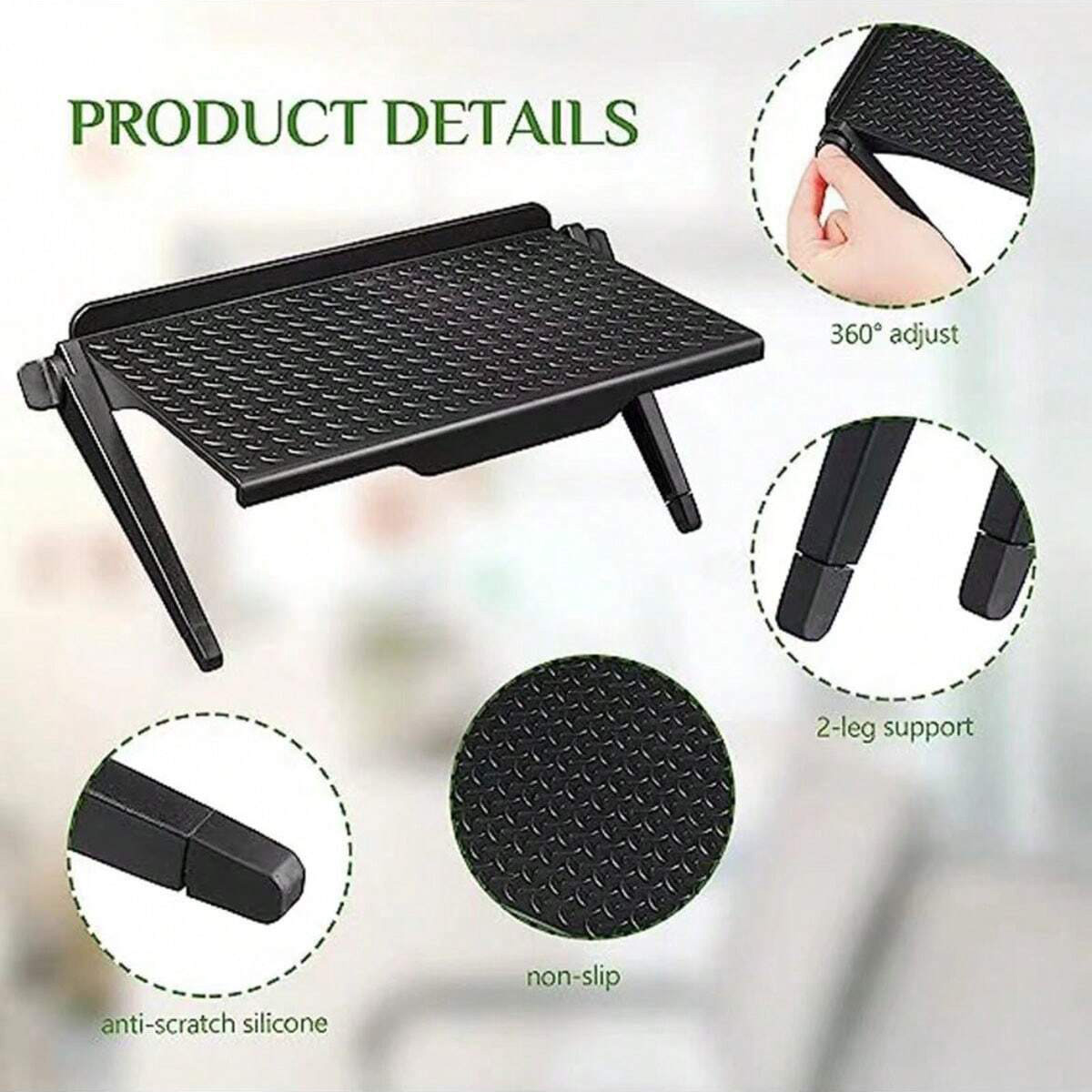 رف علوي قابل للتعديل لشاشة الت - مراجعة Laptop Stand وسعره