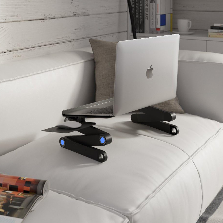 حامل لاب توب من الألومنيوم ومك - مراجعة Laptop Cooling Pad وسعره
