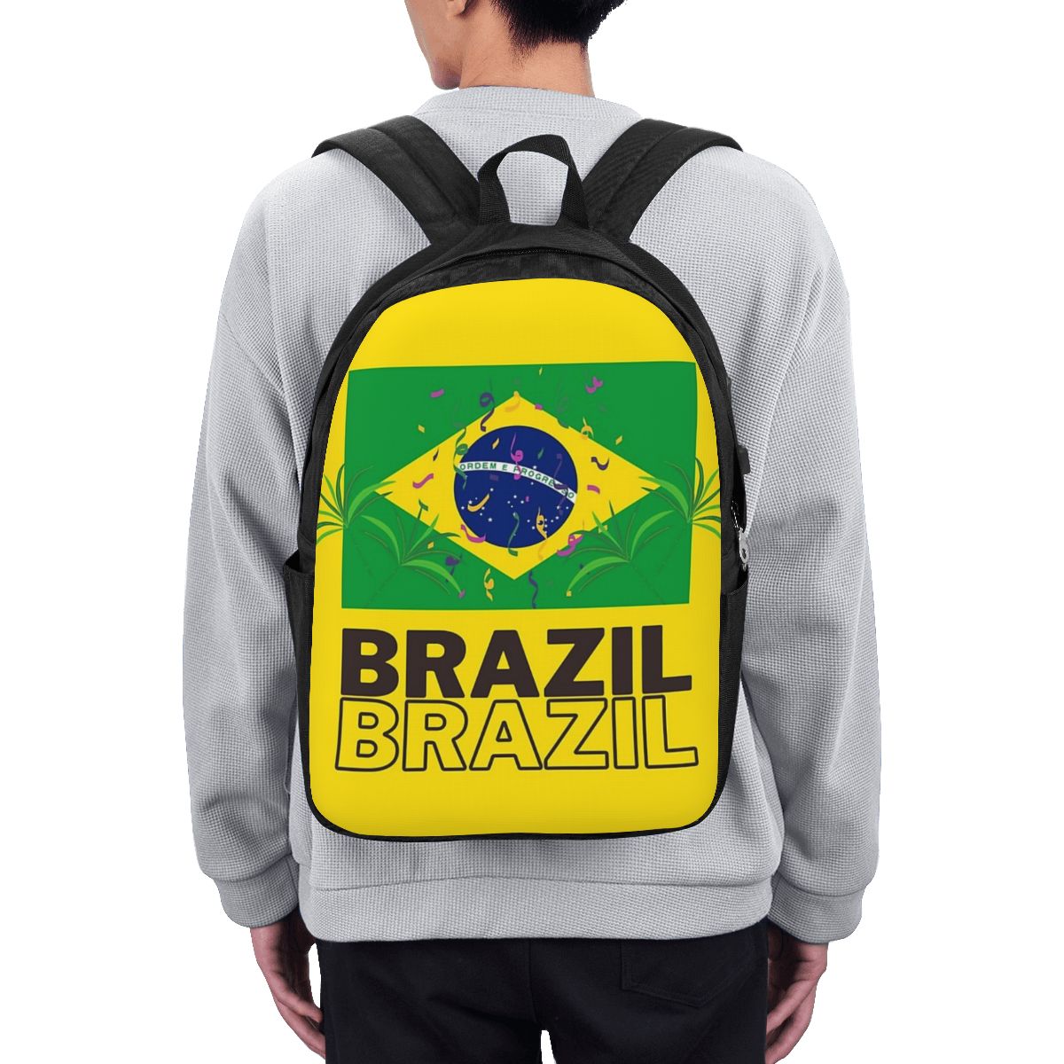 حقيبة ظهر بعلم البرازيل الوطني - مراجعة Laptop Bag وسعره